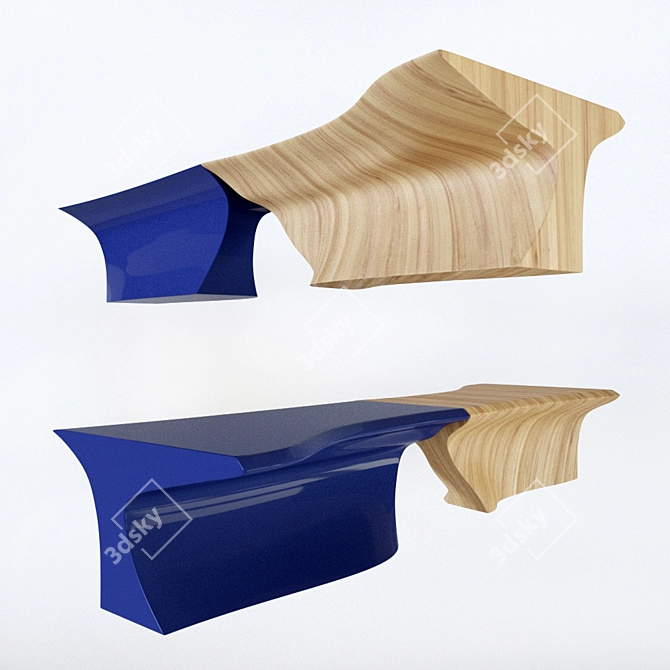 Zaha Hadid Table - Sculptural Elegance 3D model image 1