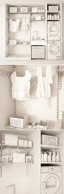 Bosch I Laundry: Washing & Drying Made Easy 3D model image 3