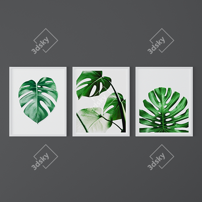 Tropical Paradise Prints Set 3D model image 1