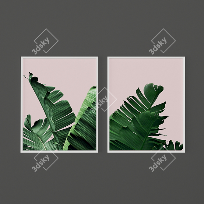 Tropical Paradise Prints Set 3D model image 2