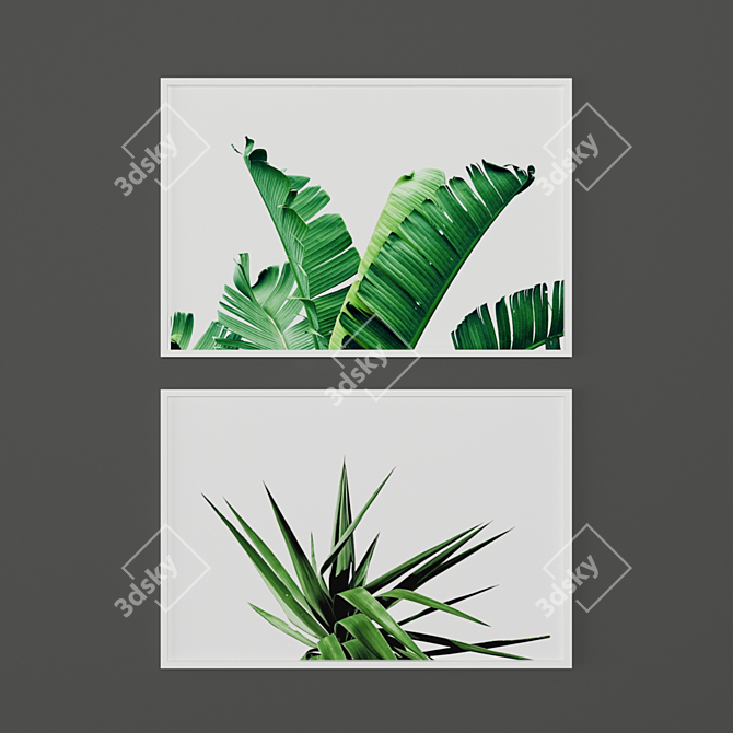 Tropical Paradise Prints Set 3D model image 3