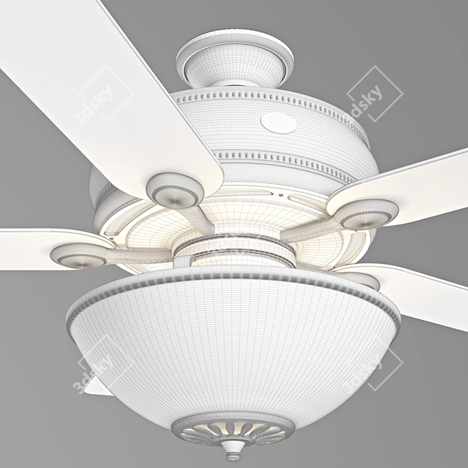 Westover Bronze 52" Ceiling Fan 3D model image 2