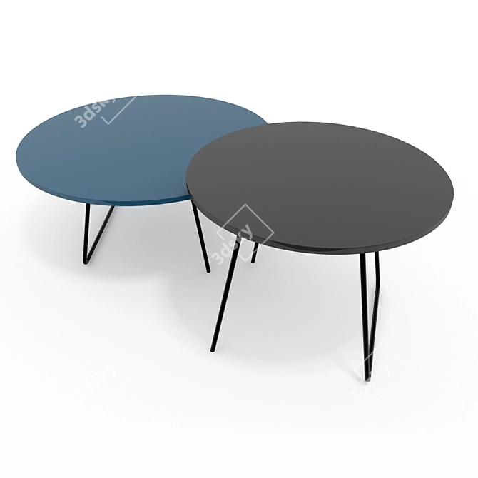 Modern Novamobili Orbis Table Set 3D model image 3