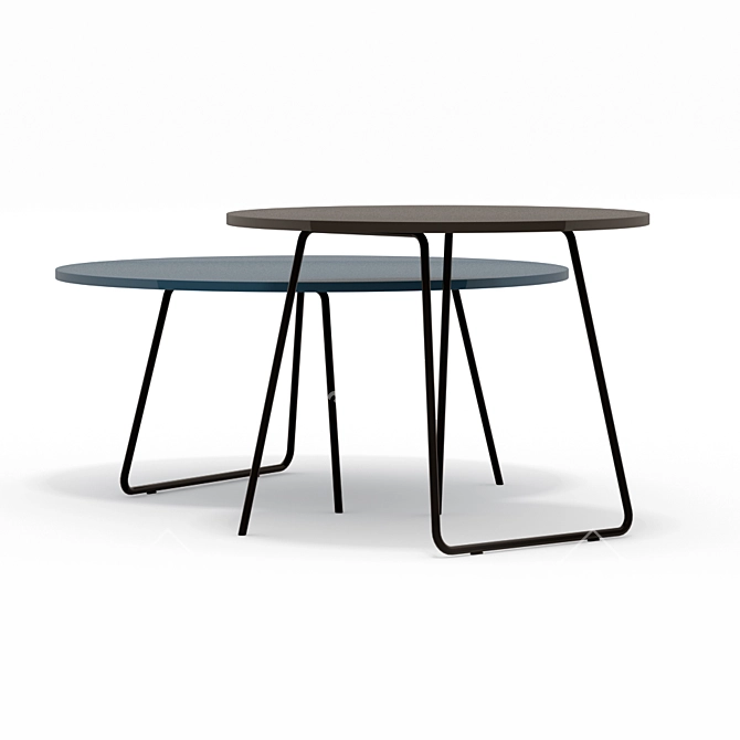 Modern Novamobili Orbis Table Set 3D model image 1