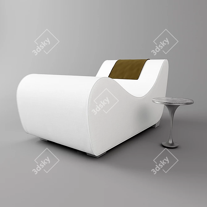 Italian Spa Bed: Ultimate Relaxation 3D model image 1