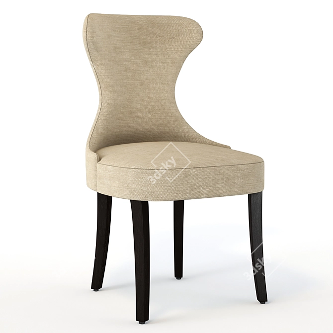 Vintage Collinet Gondole Chair 3D model image 1