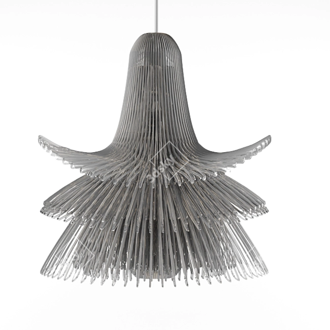 Modern Ceiling Lamp -- Sleek Light Unit 3D model image 1