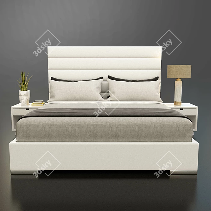 Regal Slumber: Modloft Prince Bed 3D model image 2