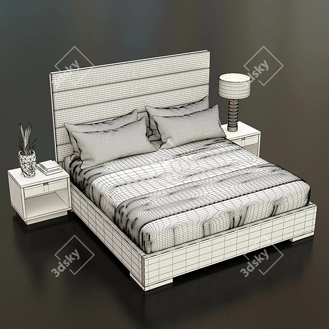 Regal Slumber: Modloft Prince Bed 3D model image 3