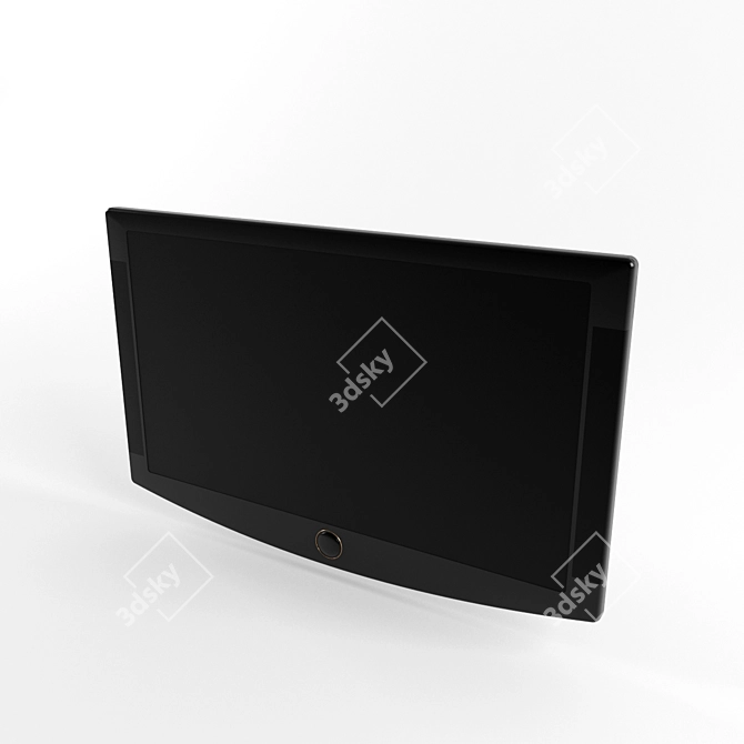 Sleek Render-Ready TV 3D model image 1