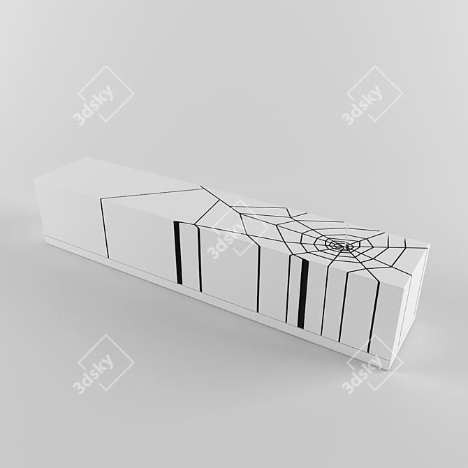 Elegant Render-Ready Table Bench 3D model image 2
