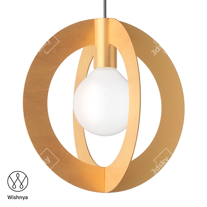 Suprematic Diaradius Pendant Light 3D model image 1