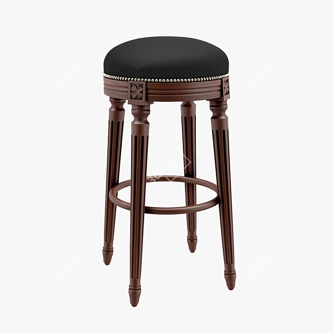 Luigi Bar Stool - Seven Sedie 3D model image 1