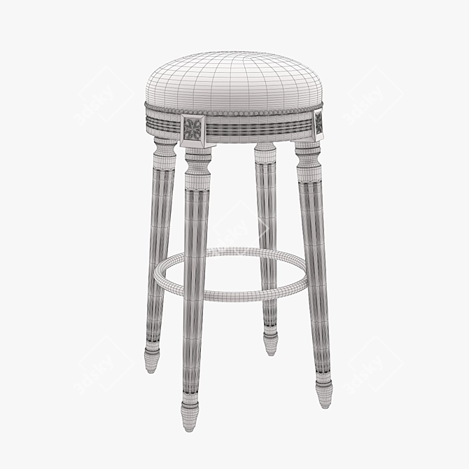 Luigi Bar Stool - Seven Sedie 3D model image 2