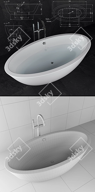 Luxury Bath Set: Knief Loom + Grohe Grandera 3D model image 2