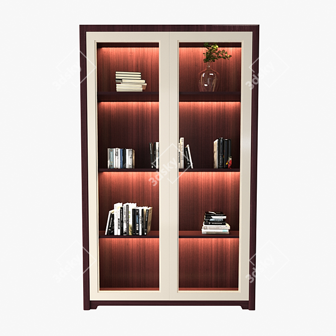 Versatile Showcase Cabinet: Ideal for Displaying Decor, Art, Books & More 3D model image 2