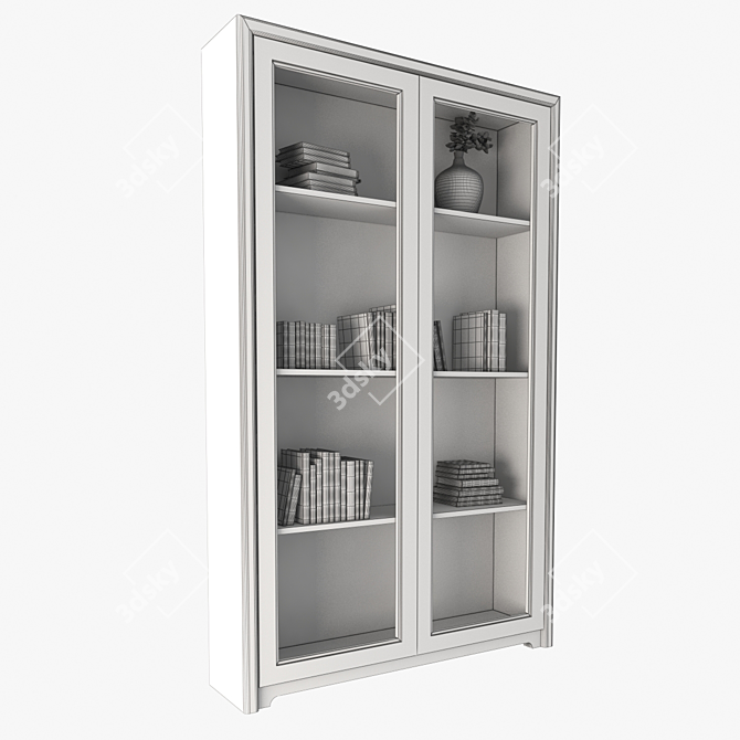 Versatile Showcase Cabinet: Ideal for Displaying Decor, Art, Books & More 3D model image 3