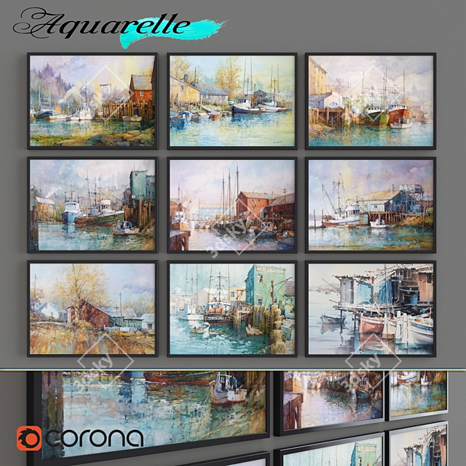 Aquarelle Artworks - Part 13 3D model image 1