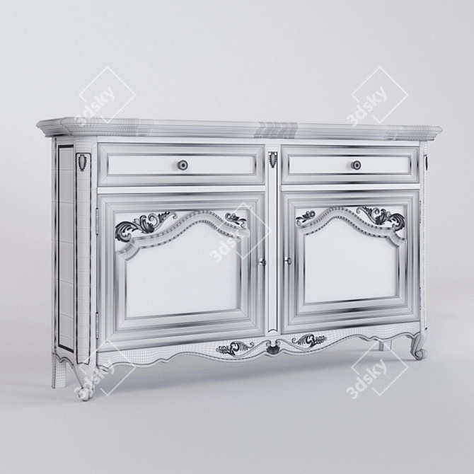 Elegant Gentry Sideboard: Functional and Stylish 3D model image 3