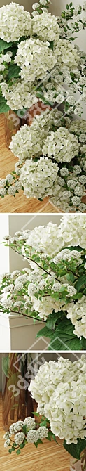 Title: Exquisite Hydrangea Bouquets 3D model image 2