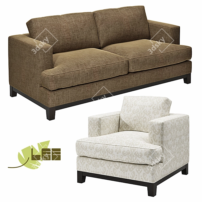 Lee Industries 3475 Collection: Elegant & Modern Sofas and Chairs 3D model image 1