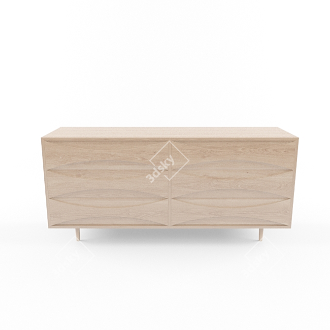 Sleek Modelling Commode 3D model image 1