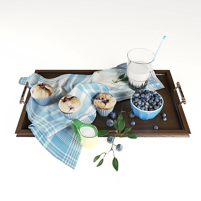 Delicious Morning Delight 3D model image 2