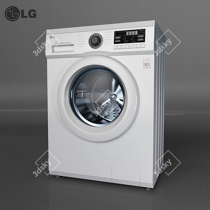 LG F1096WD4 Compact Washing Machine 3D model image 2