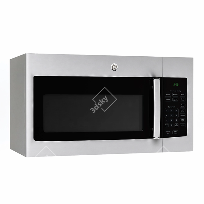 GE JVM3160RFSS 1.6 Cu. Ft. Over-the-Range Microwave 3D model image 1