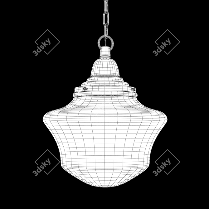 Modern Mini Pendant Light: Design Classics FC3-26 3D model image 2