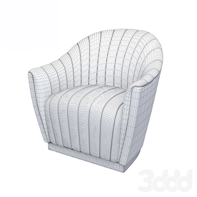 Premium Comfort Armchair: "Ariel" Collection 3D model image 4