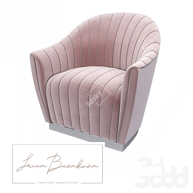 Premium Comfort Armchair: "Ariel" Collection 3D model image 5