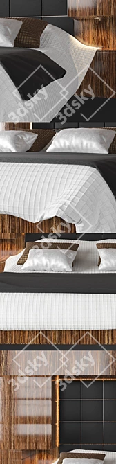 Modern Bed Design - B06 3D model image 2