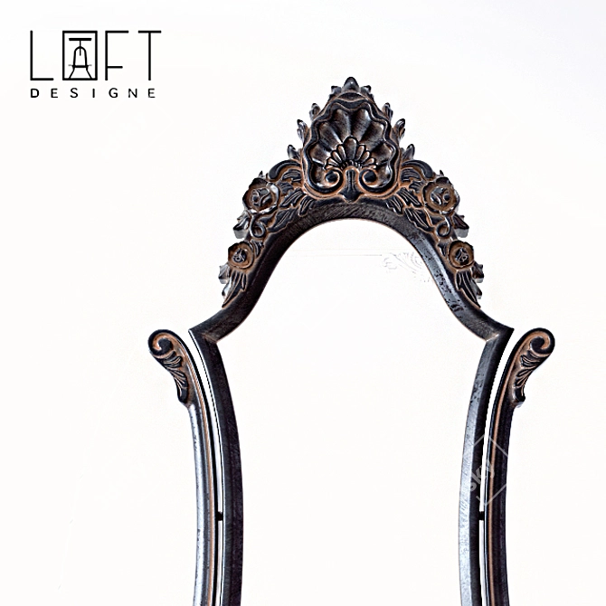 Loft Design Mirror: Sleek and Stylish 3D model image 2