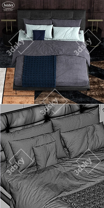 Baxter Viktor 5: Cozy Comfort for Your Dreams 3D model image 3