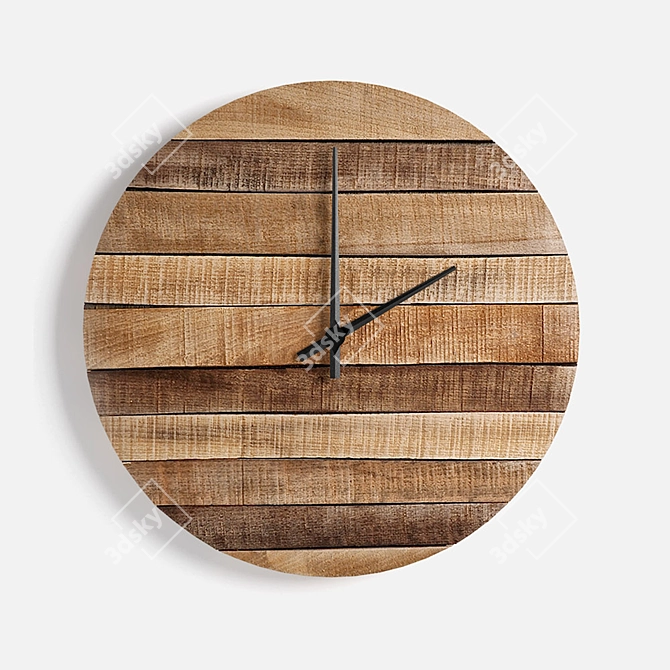 Eco Wood Timepiece 3D model image 4