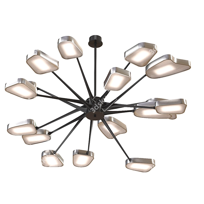 Elegant Vray Chandelier 2013 3D model image 1