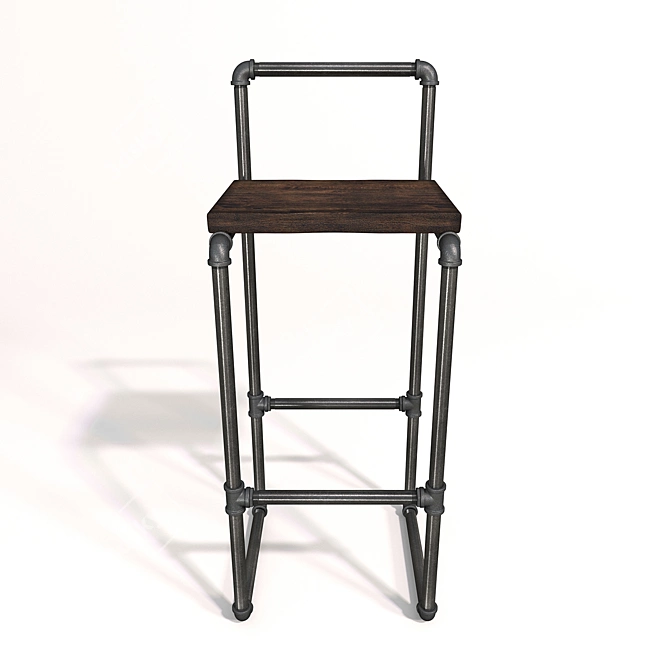 Varis Bar Stool - Stylish and Sturdy 3D model image 1