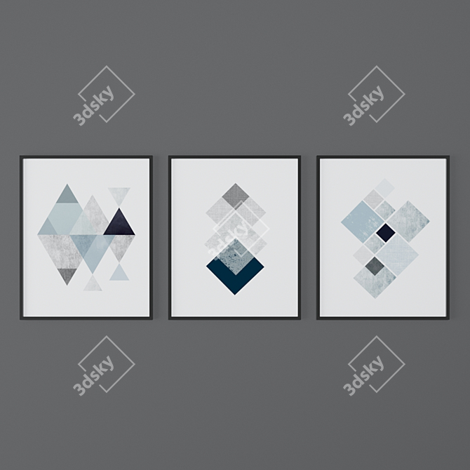 Exileprints Abstract Print Set 3D model image 1