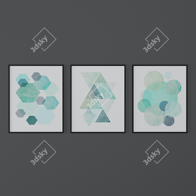 Exileprints Abstract Print Set 3D model image 2