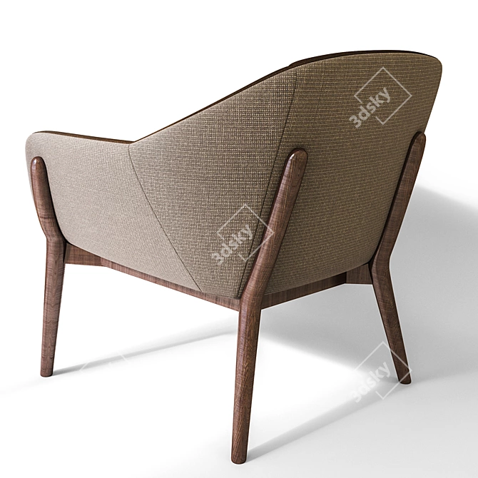 Cozy Nest Chair 3D model image 2