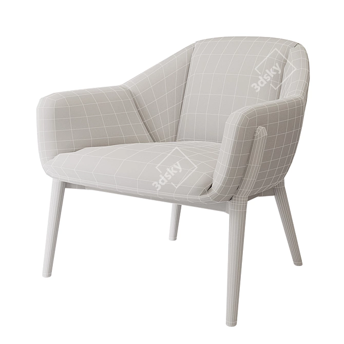 Cozy Nest Chair 3D model image 3