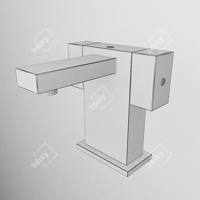 BelBagno Tevere Chrome Sink Mixer 3D model image 2