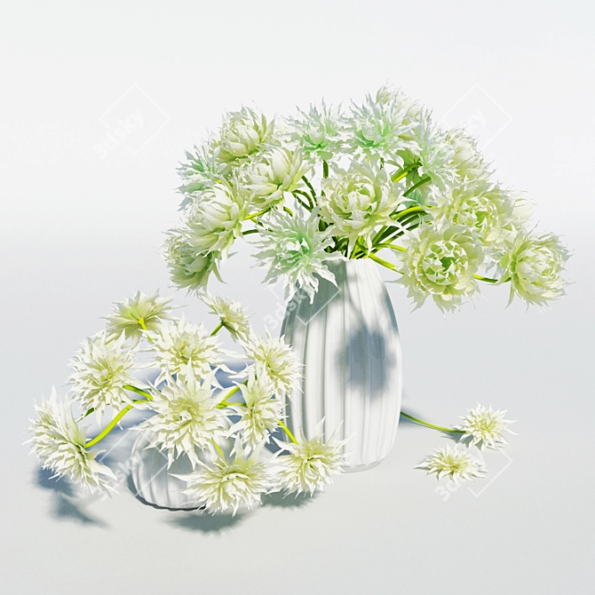 Title: Delightful Daisy Collection 3D model image 1