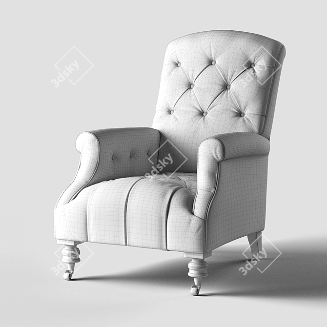 Luxury Restored: Restoration Hardware Diplomat 3D model image 3