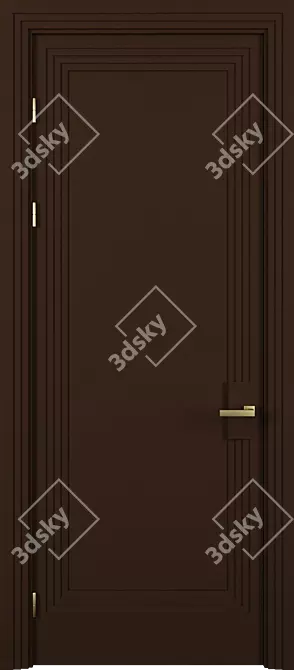 Elegant Beata Door by LaPortaBianca 3D model image 2