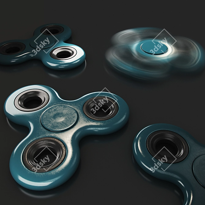 TurboSpinner: Detailed Toy Model 3D model image 1