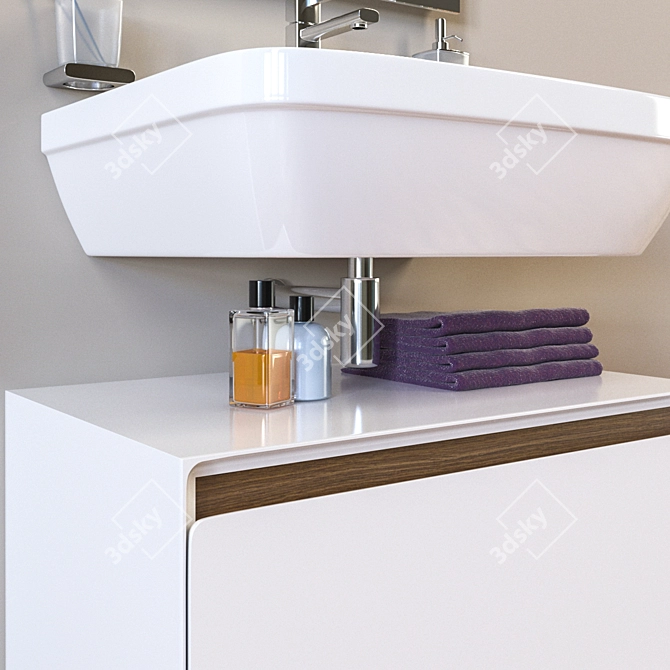 NOKEN Nk Concept Washbasin & Vanity Combo 3D model image 3