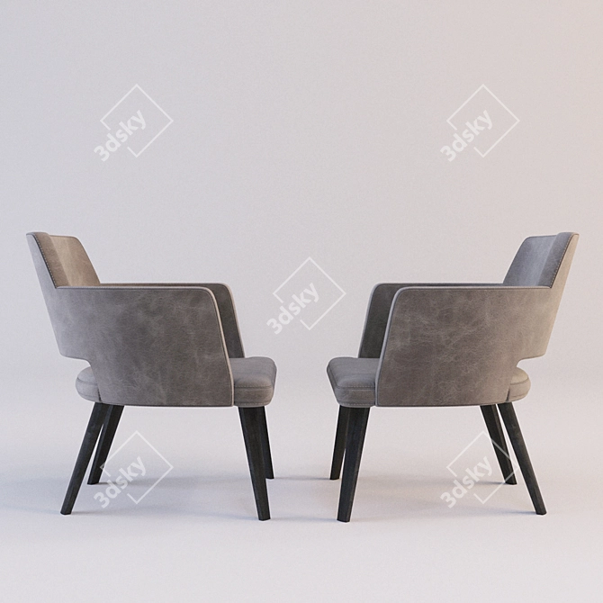 Thea Queen: Italian Designer Chair 3D model image 2