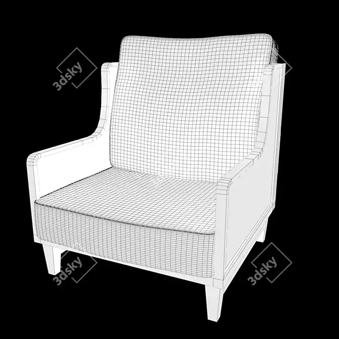 Modern Comfort Couch 3D model image 3